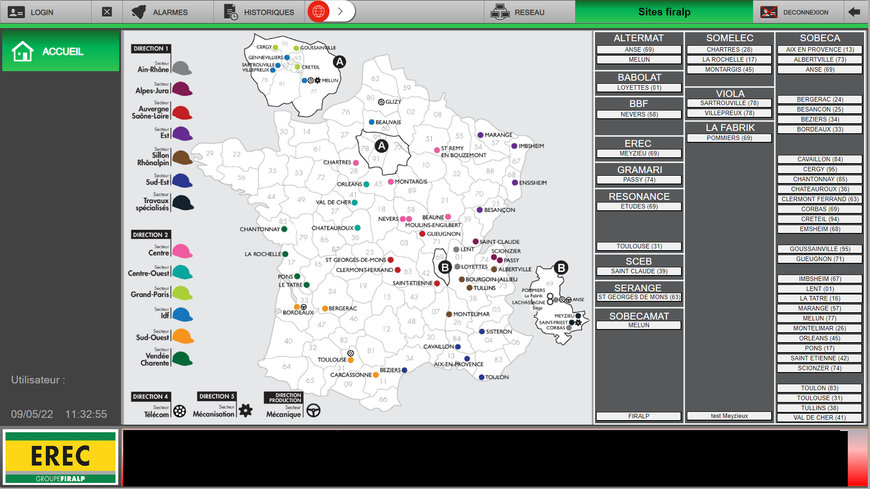 PcVue Solutions: Optimización y control de estaciones de carga VE a nivel nacional 